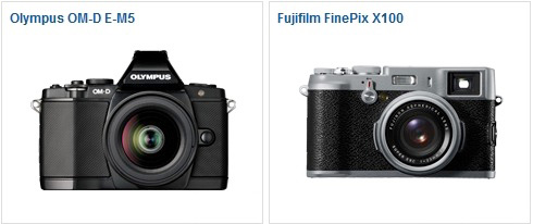 OM-D E-M5 vs Fujifilm FiePix X100