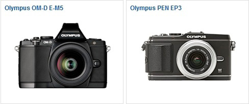 OM-D E-M5 vs Pen E-P3